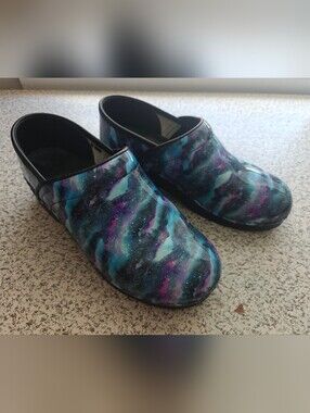 BJORK Professional Cosmos Leather Clogs Galaxy Comfort Women's Size 9 40/41EUR